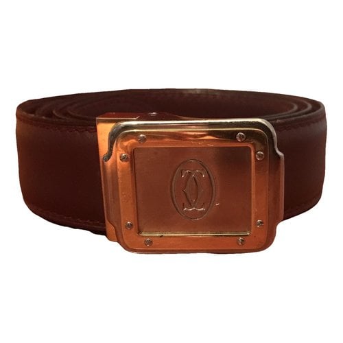 Pre-owned Cartier Belt In Brown