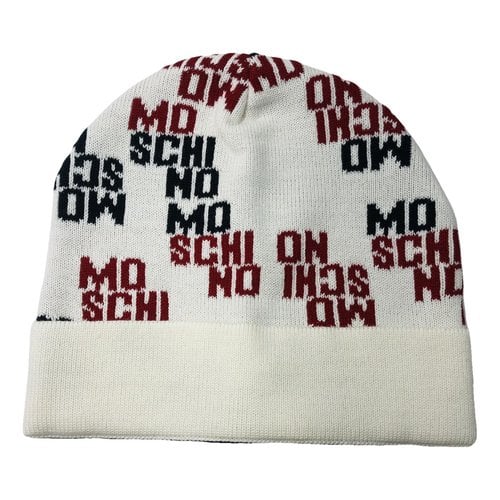 Pre-owned Moschino Wool Hat In White