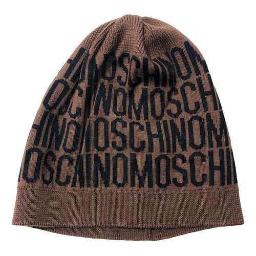Pre-owned Moschino Hat In Brown