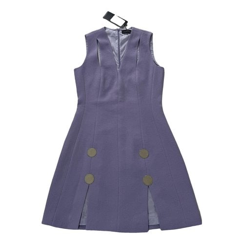 Pre-owned David Koma Mini Dress In Purple