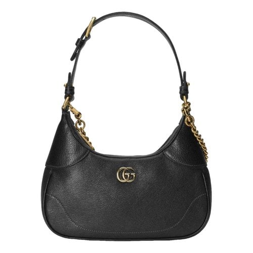 Pre-owned Gucci Leather Crossbody Bag In Black