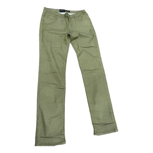 Pre-owned Trussardi Slim Pants In Khaki