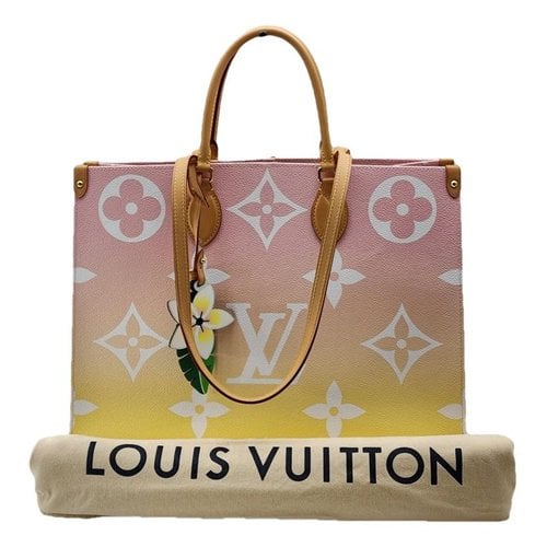 Pre-owned Louis Vuitton Onthego Tote In Pink