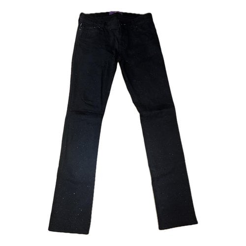 Pre-owned Victoria Beckham Straight Jeans In Black