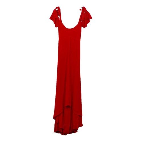Pre-owned Reformation Maxi Dress In Red