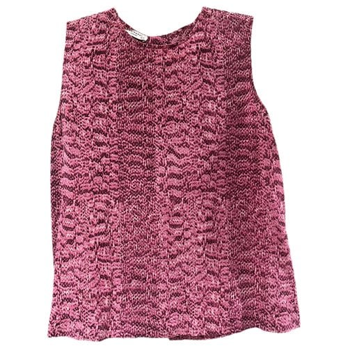 Pre-owned Equipment Silk Vest In Pink