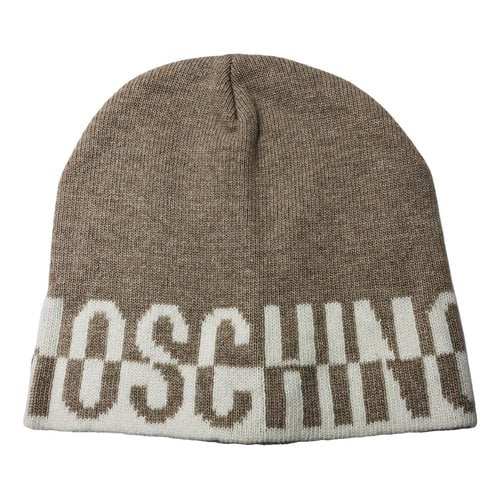 Pre-owned Moschino Wool Hat In Beige