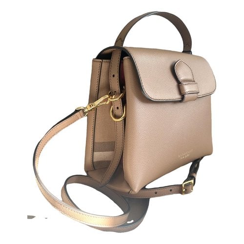 Pre-owned Burberry Camberley Leather Crossbody Bag In Camel