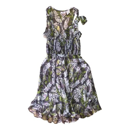 Pre-owned Miss Sixty Silk Dress In Green
