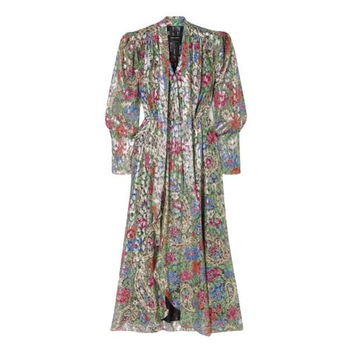 Pre-owned Isabel Marant Silk Maxi Dress In Multicolour