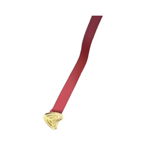 Pre-owned Escada Leather Belt In Red