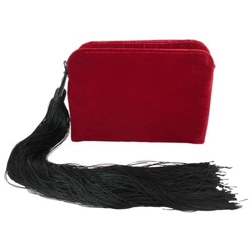 Pre-owned The Row Velvet Handbag In Red