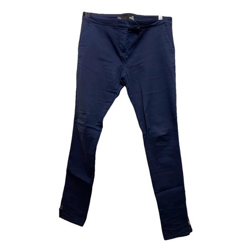 Pre-owned Moschino Love Chino Pants In Blue