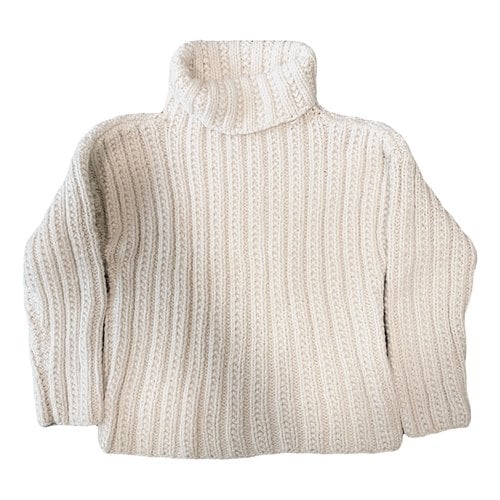 Pre-owned Anaak Cashmere Sweatshirt In White