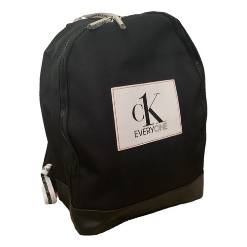 Pre-owned Calvin Klein Cloth Travel Bag In Black