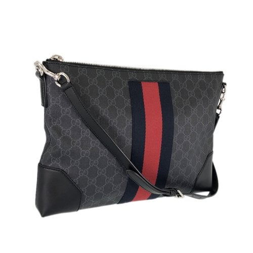 Pre-owned Gucci Cloth Bag In Black