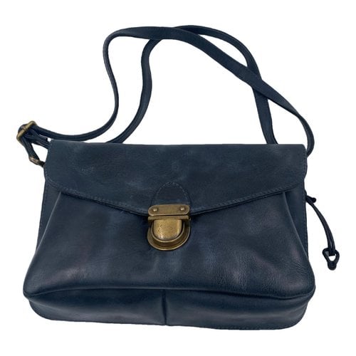 Pre-owned Mjus Leather Handbag In Blue