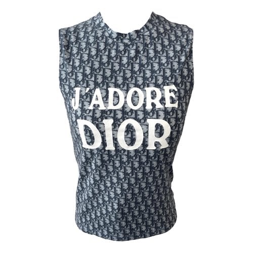 Pre-owned Dior Top In Blue
