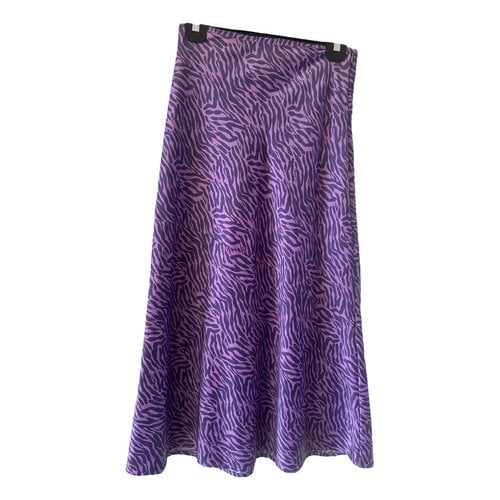 Pre-owned Ena Pelly Maxi Skirt In Purple