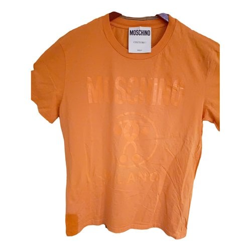 Pre-owned Moschino T-shirt In Orange