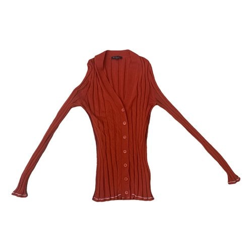 Pre-owned Loro Piana Cashmere Cardigan In Red