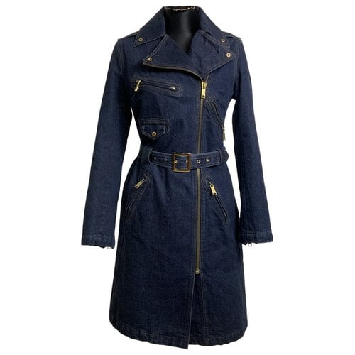 Pre-owned D&g Coat In Blue