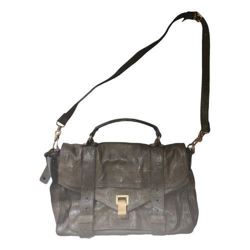 Pre-owned Proenza Schouler Ps1 Leather Bag In Green