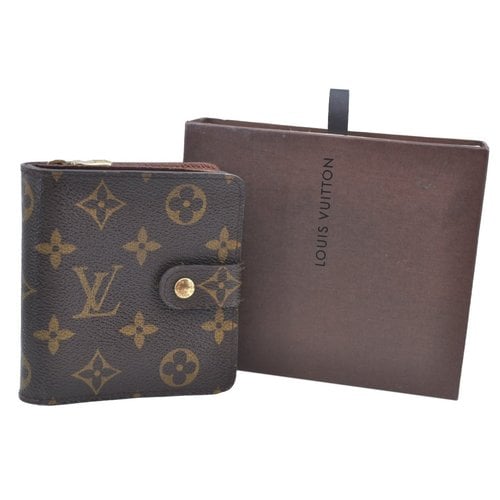 Pre-owned Louis Vuitton Cloth Wallet In Brown