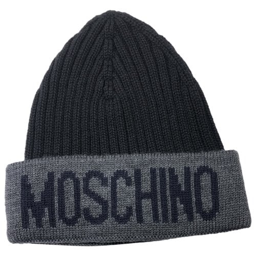 Pre-owned Moschino Wool Hat In Black