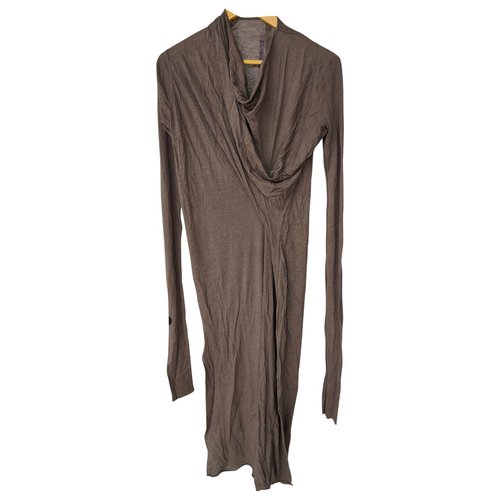 Pre-owned Rick Owens Mid-length Dress In Brown
