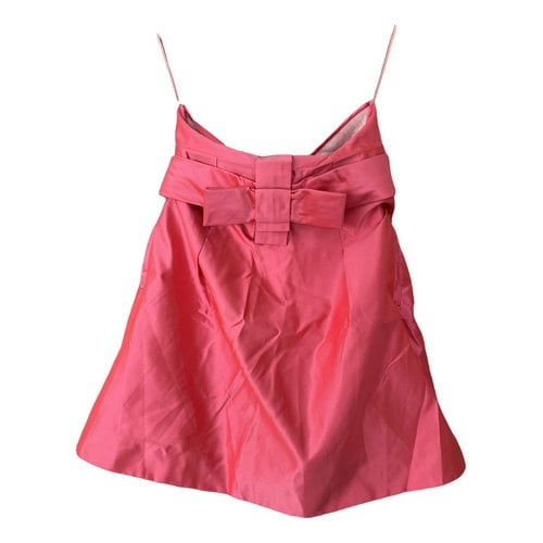 Pre-owned Chloé Silk Mini Skirt In Pink