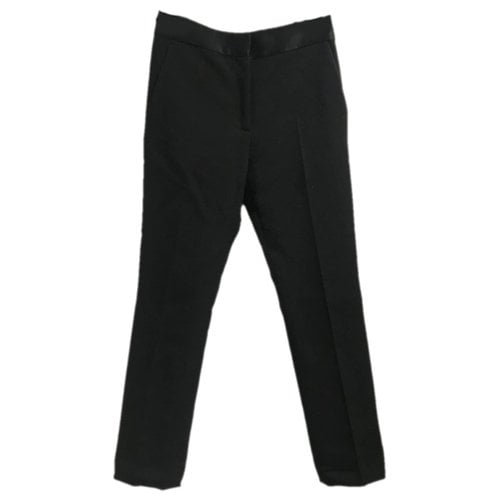 Pre-owned Victoria Beckham Wool Slim Pants In Black