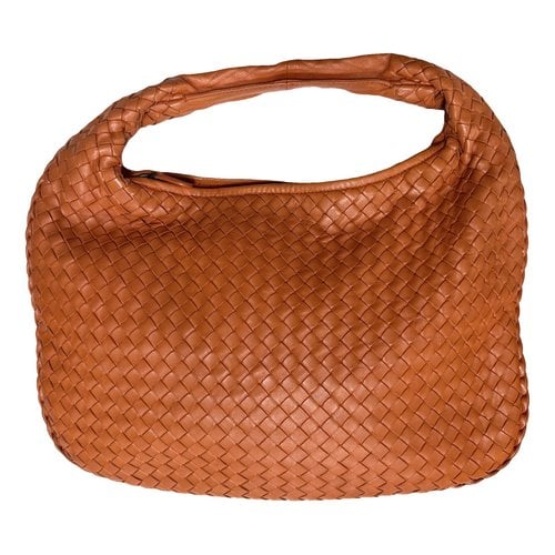 Pre-owned Bottega Veneta Veneta Leather Handbag In Orange