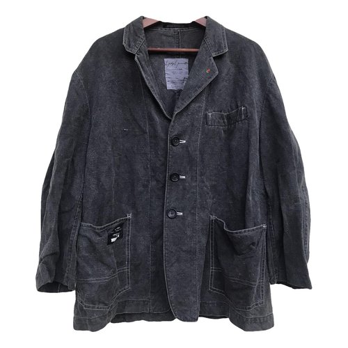 Pre-owned Yohji Yamamoto Jacket In Grey