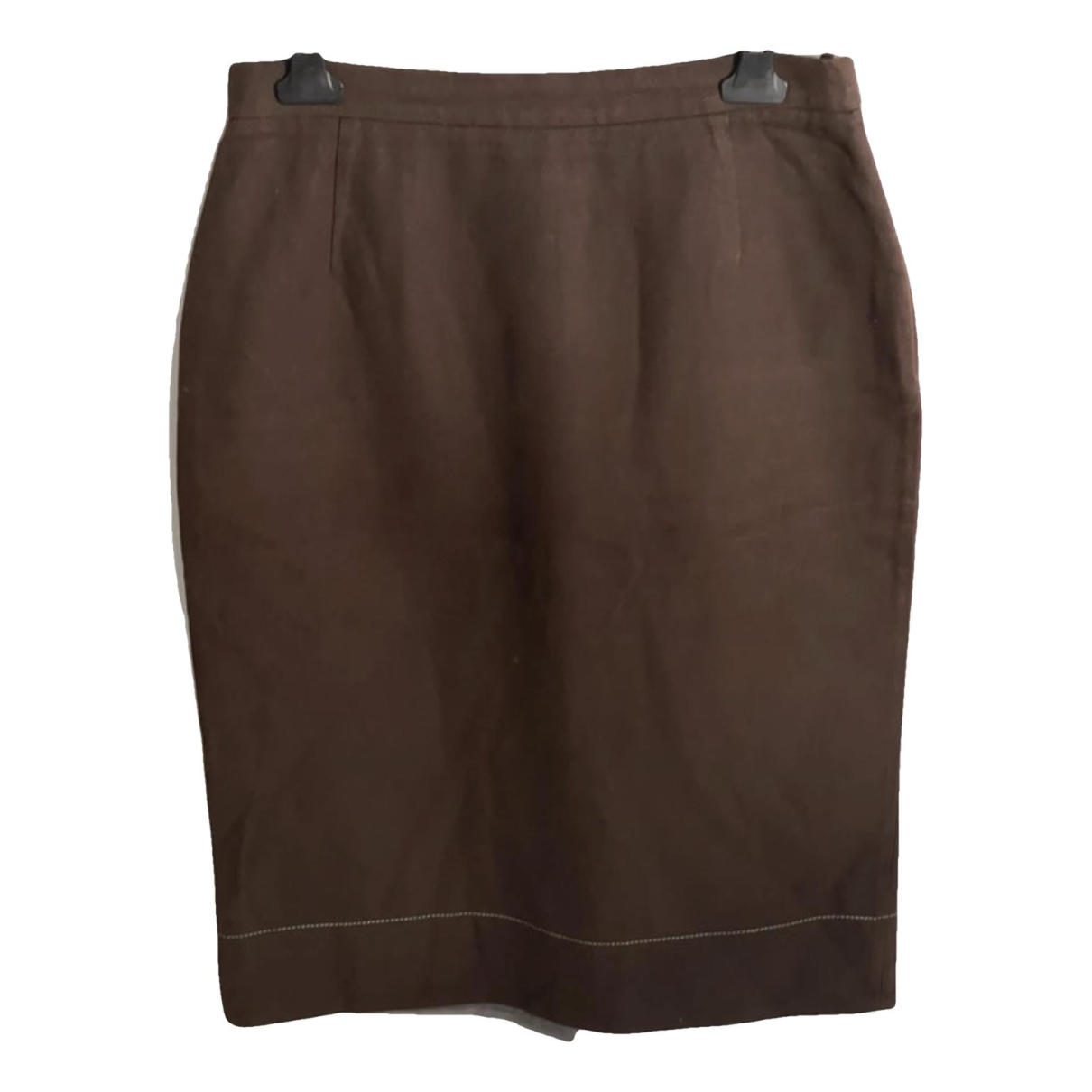 Brown Wool Skirt Suit