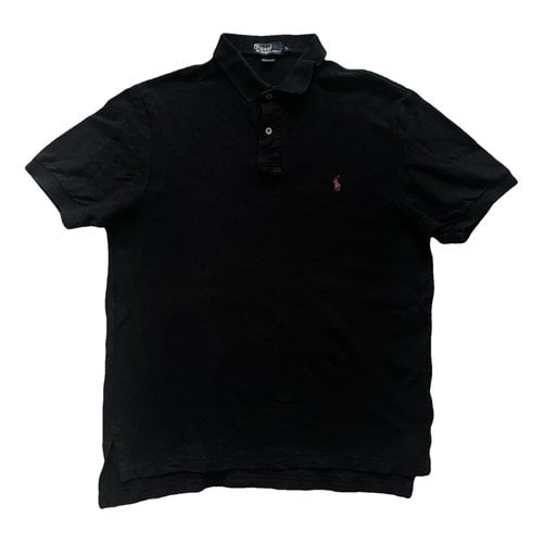 Pre-owned Polo Ralph Lauren Polo Rugby Manches Courtes Polo Shirt In Black