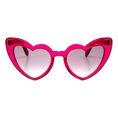 Pre-owned Saint Laurent Oversized Sunglasses In Pink