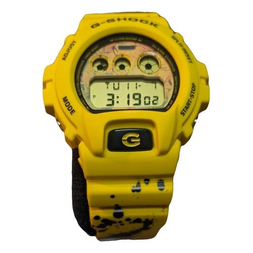 Pre-owned G-shock Watch In Yellow