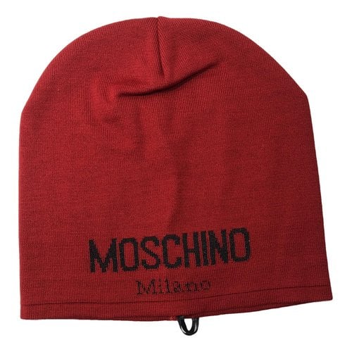 Pre-owned Moschino Wool Hat In Red