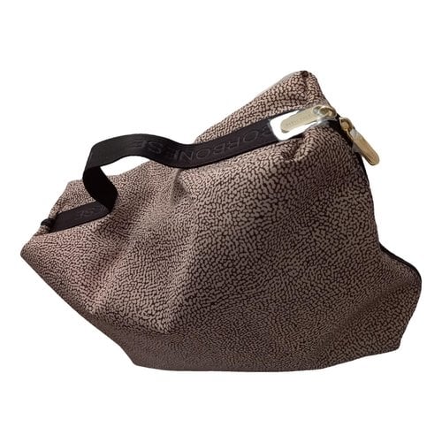 Pre-owned Borbonese Handbag In Brown