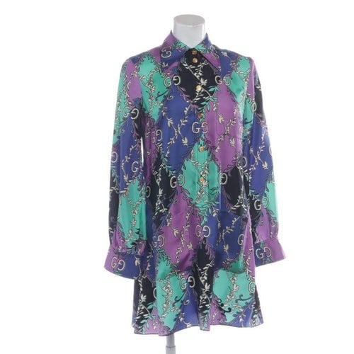 Pre-owned Gucci Silk Dress In Multicolour