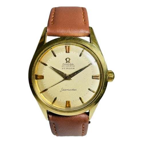 Pre-owned Omega Constellation Watch In Yellow