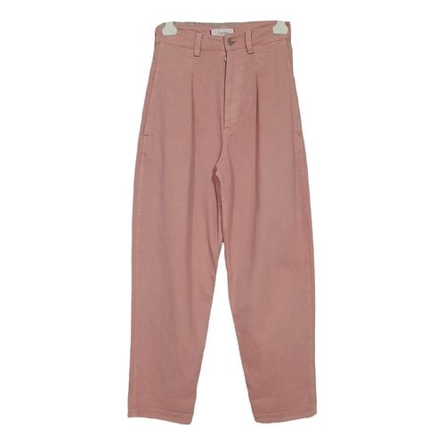 Pre-owned Jucca Trousers In Pink