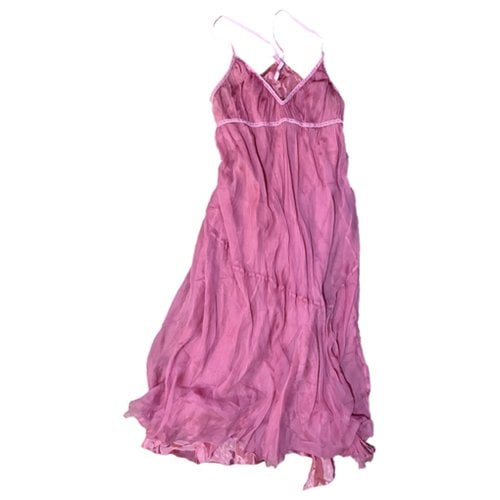 Pre-owned Philosophy Di Alberta Ferretti Silk Mid-length Dress In Pink