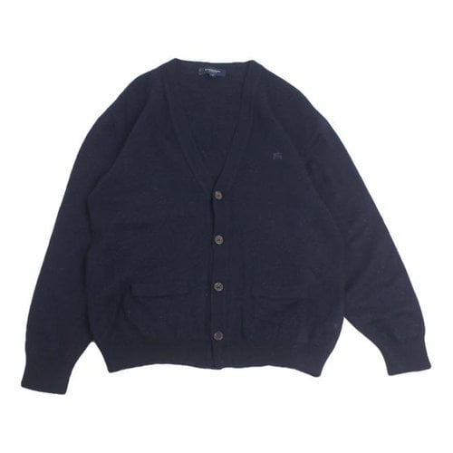 Pre-owned Burberry Wool Pull In Blue
