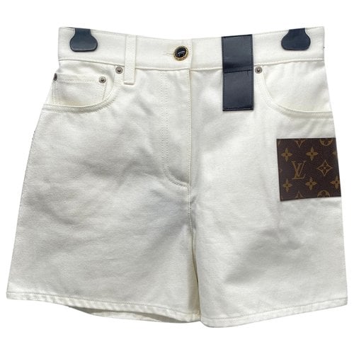 Pre-owned Louis Vuitton Short Pants In White