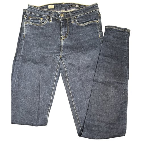 Pre-owned Tommy Hilfiger Slim Jeans In Blue