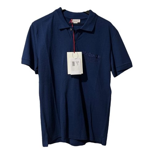 Pre-owned Alexander Mcqueen Polo Shirt In Blue