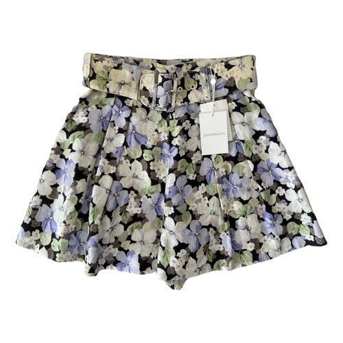 Pre-owned Zimmermann Cloth Shorts In Multicolour