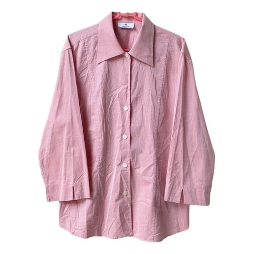 Pre-owned Aigner Shirt In Pink